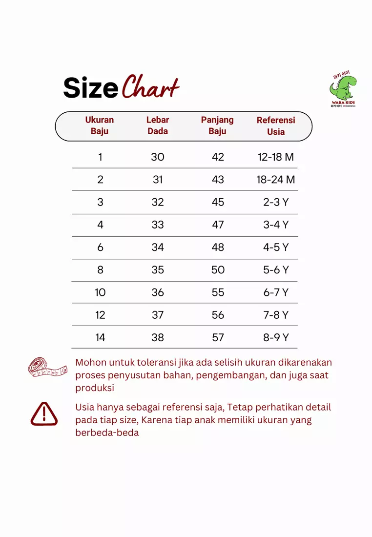 Wakakids Kemeja Anak Laki Laki Usia 6 Tahun Hingga 9 Tahun Atasan Baju Kerah Collar Shirt Pattern Dinosaurus 4328 Vensk