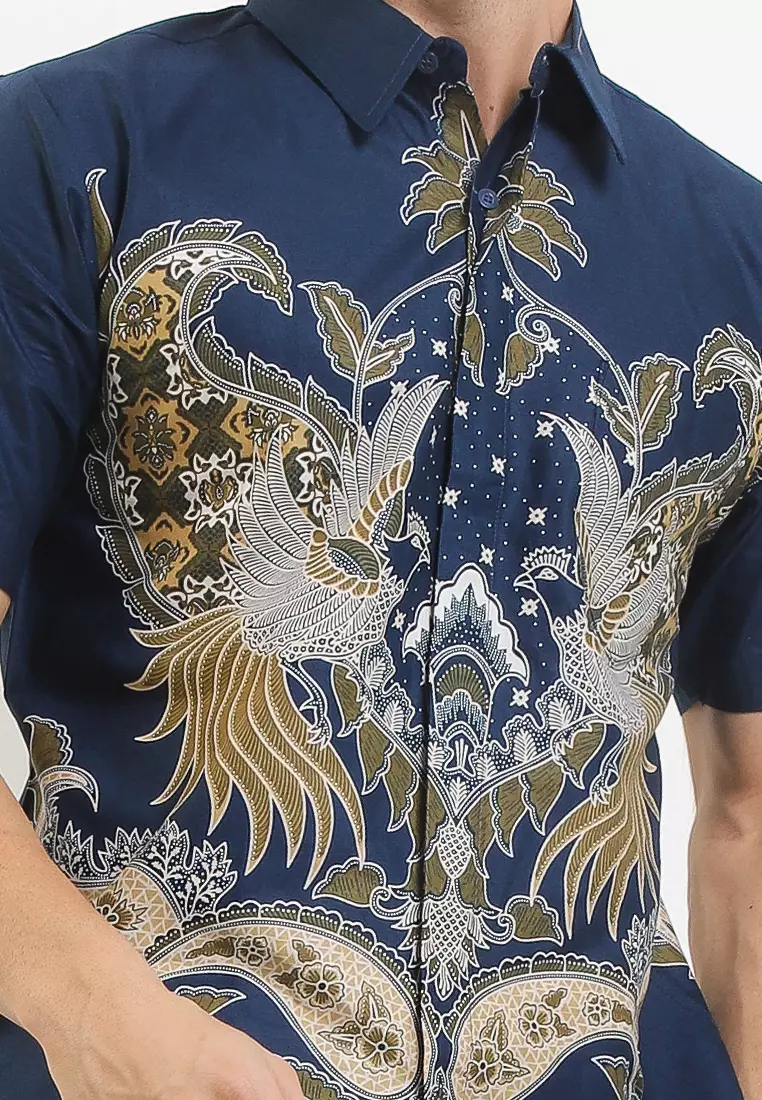 Justin Shirt Kemeja Batik Pria Pendek