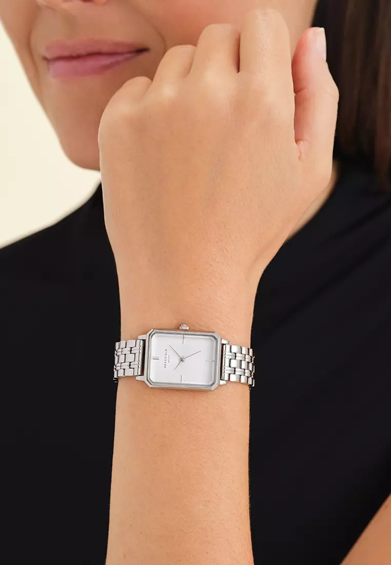 Buy Rosefield The Octagon White Sunray Steel Silver 2024 Online ZALORA Singapore