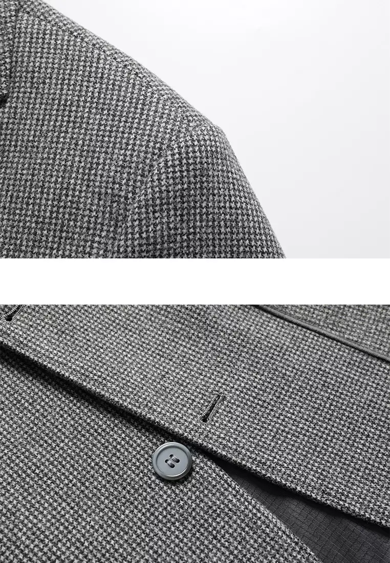 Non Iron Plaid Suit Jacket LB6670