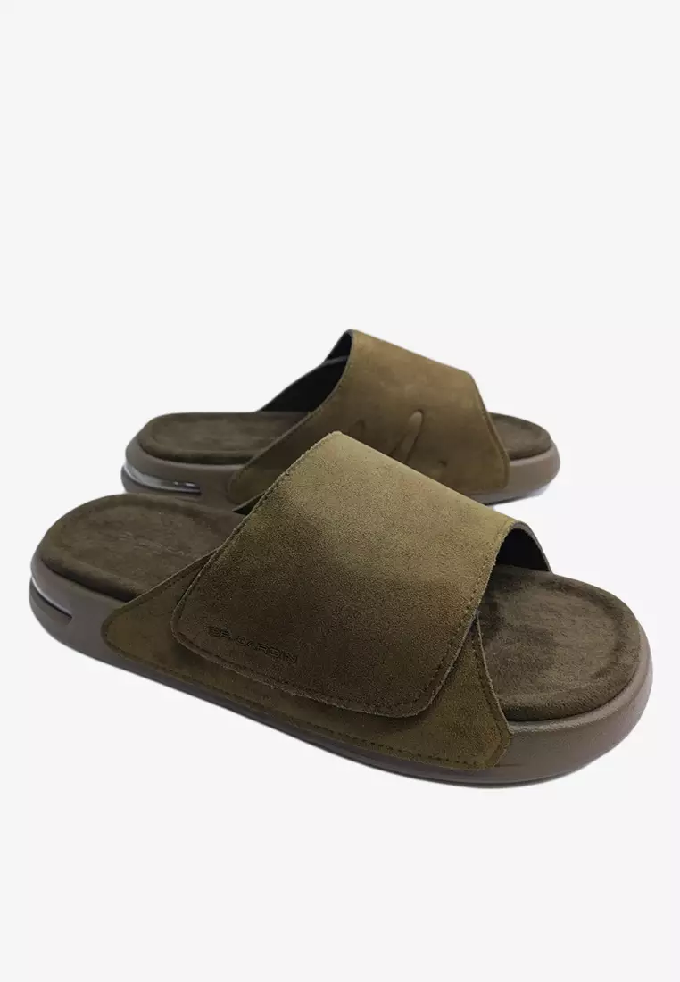 Dr Cardin Men Cove Air Suede Comfort Sandals with Adjustable Strap D-RLZ-8233