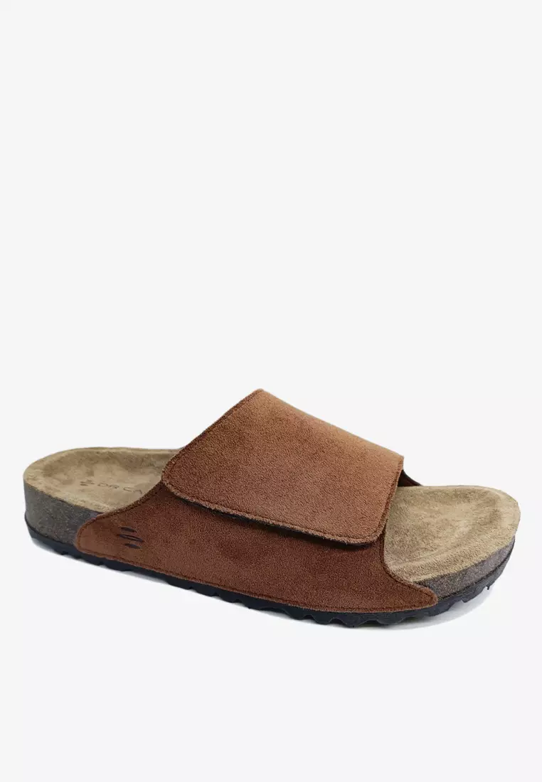 Dr. Cardin Men Cove Core Suede Comfort Sandals with Adjustable Strap D-SLB-8212