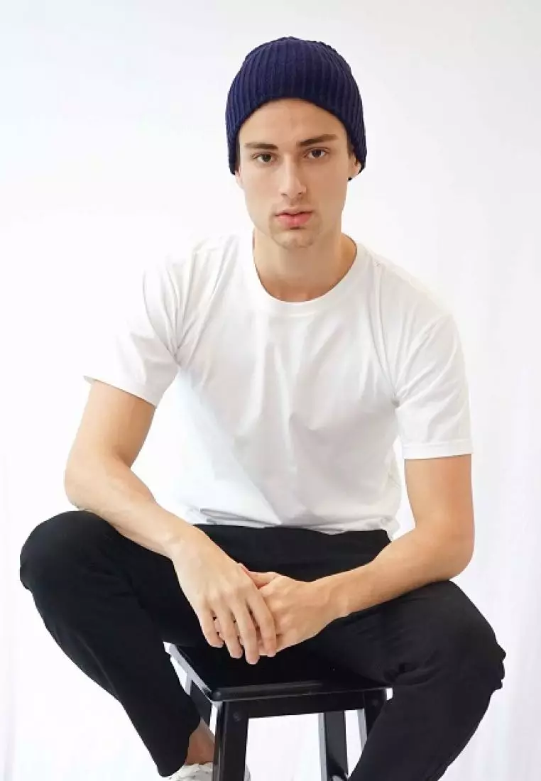 Houseofcuff Topi Kupluk Rajut Beanie Hat Polos Topi Gunung Navy