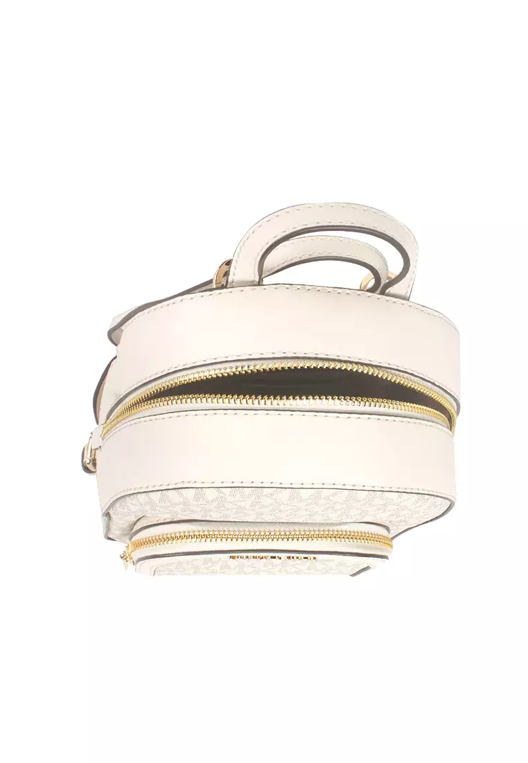 Jaycee Extra-Small Signature Logo Backpack In Light Cream 35T2G8TB1B