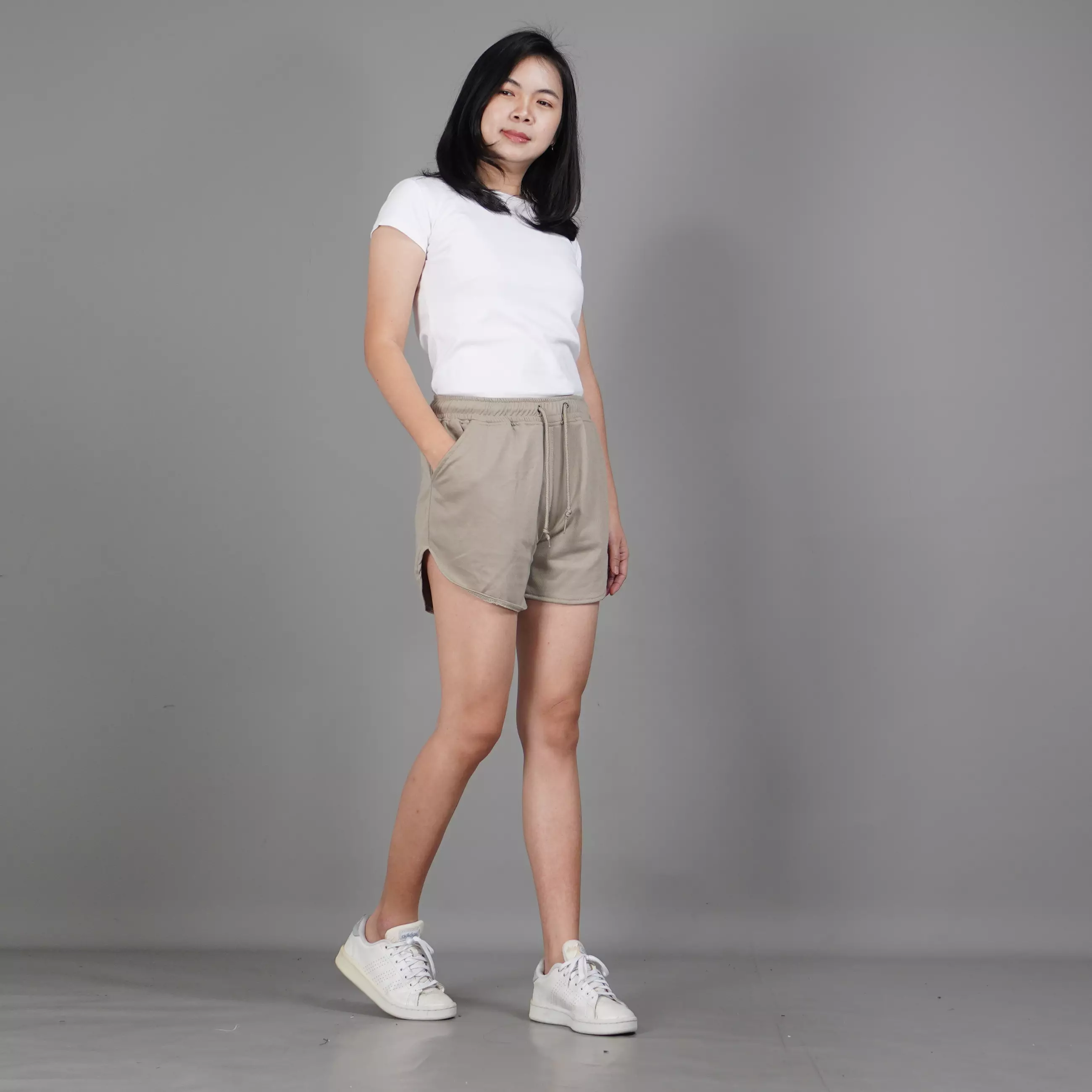  MINI Celana Pendek Wanita Celana Olahraga Wanita - Krem