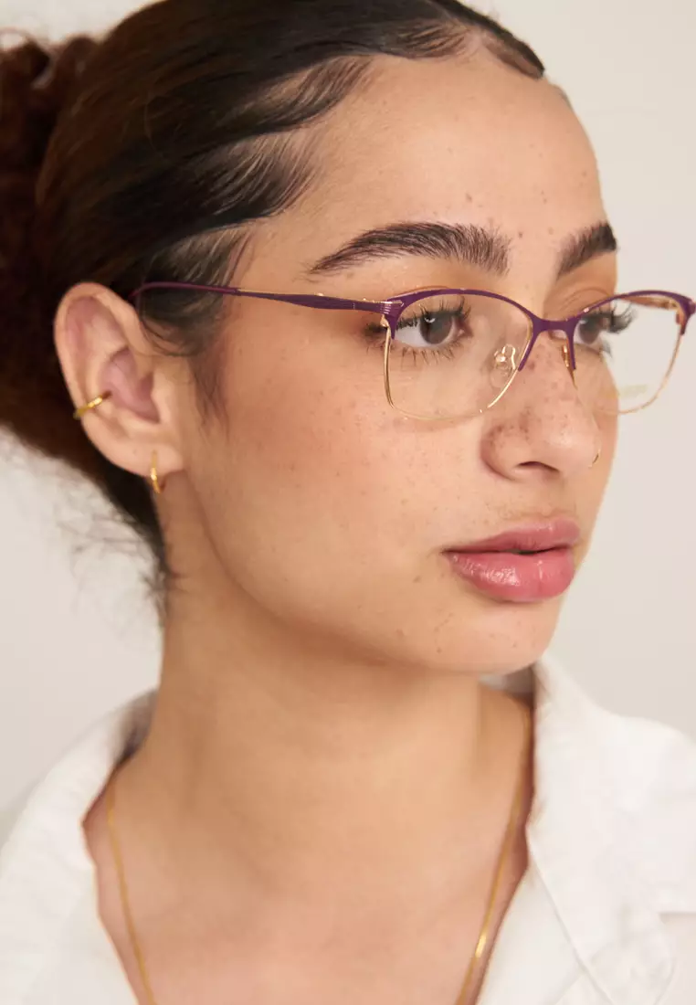 SS1941 (C4-Purple & Gold) Anti-Radiation Computer Eyeglasses for Women