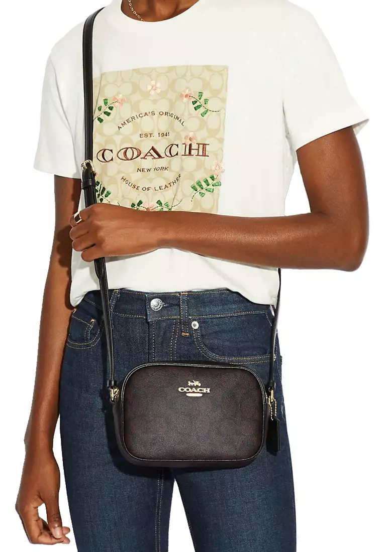Coach mini hotsell camera bag white