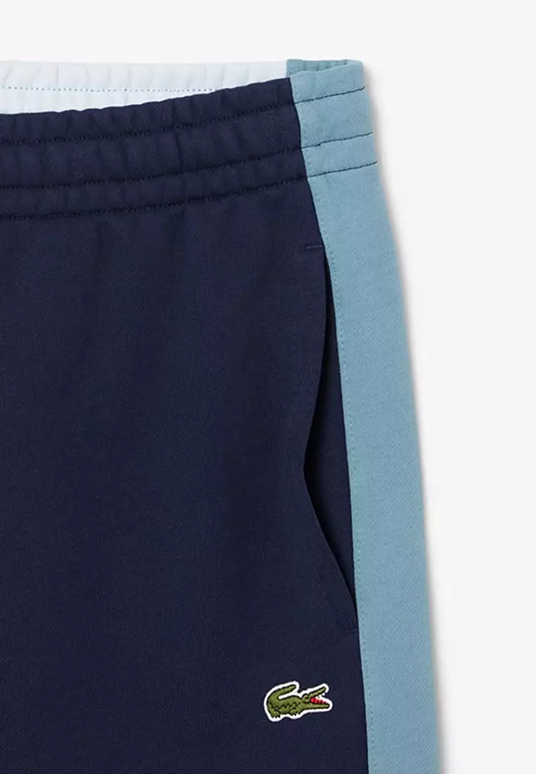 Cotton Fleece Colour-Block Shorts
