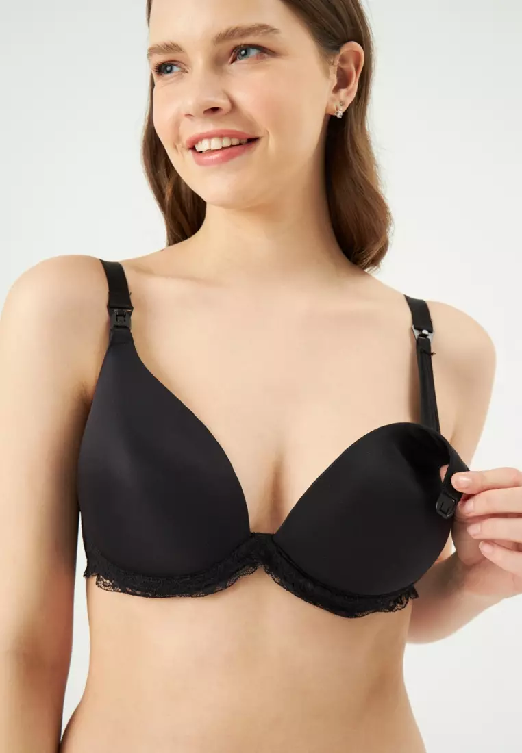 Black Non-Padded Bra, Underwear for Women