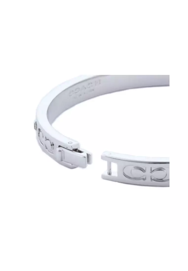 COACH 新款"C"字樣銀色手鐲(59083 / CX769)-Sliver