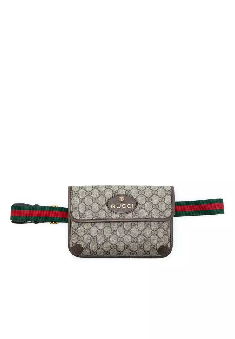 Pre-Loved Gucci Gg Supreme Web Neo Vintage Belt Bag