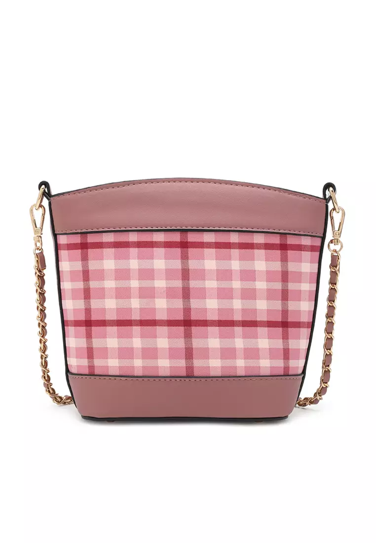 Merah Crossbody Bag in Red and Pink