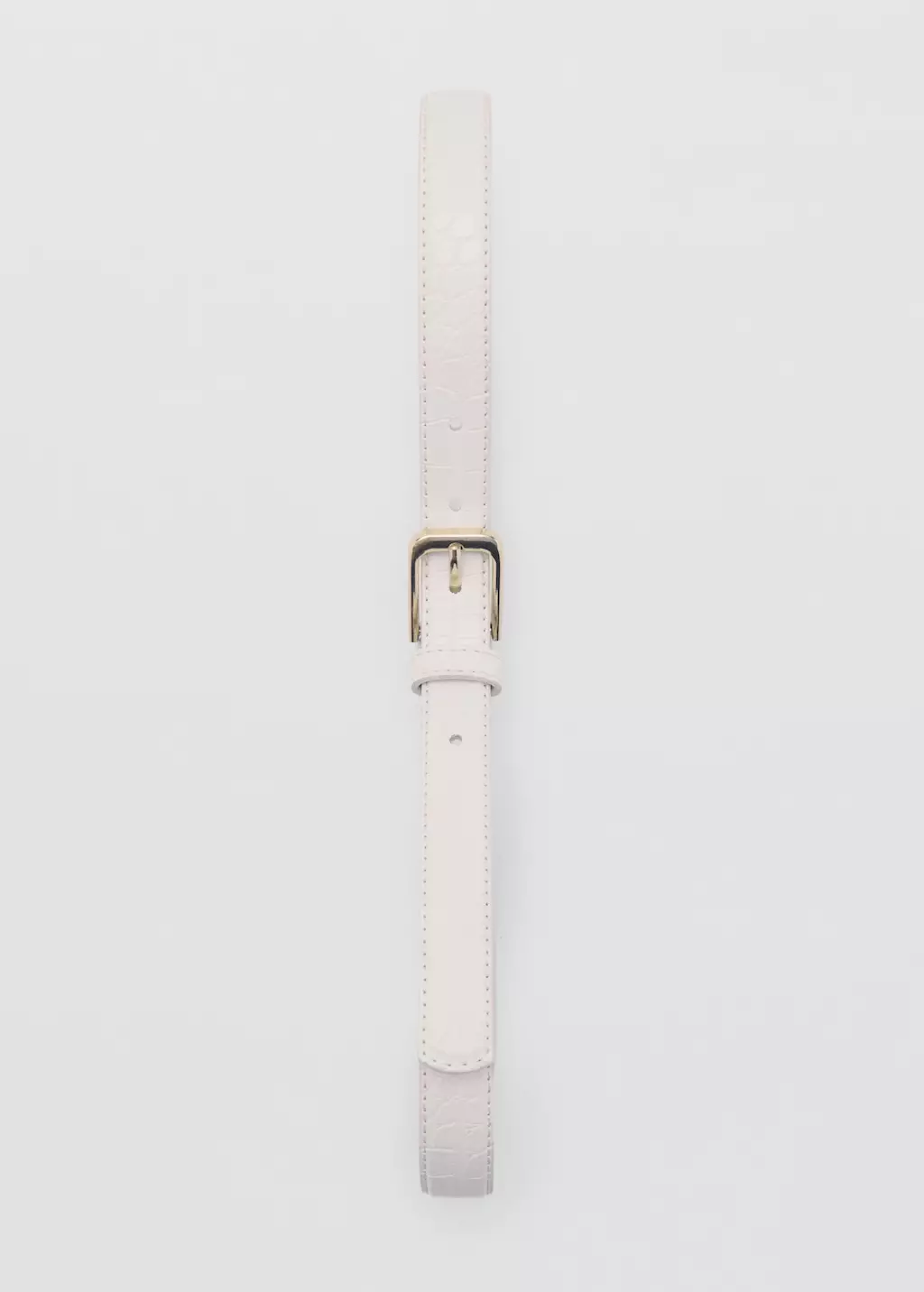 Ikat pinggang tipis kulit buaya sintetis