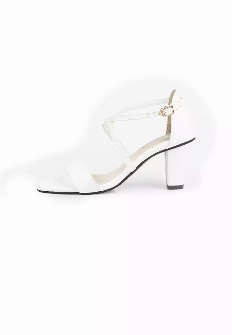 Seis Valerie High Heels Straps Wanita-WHITE