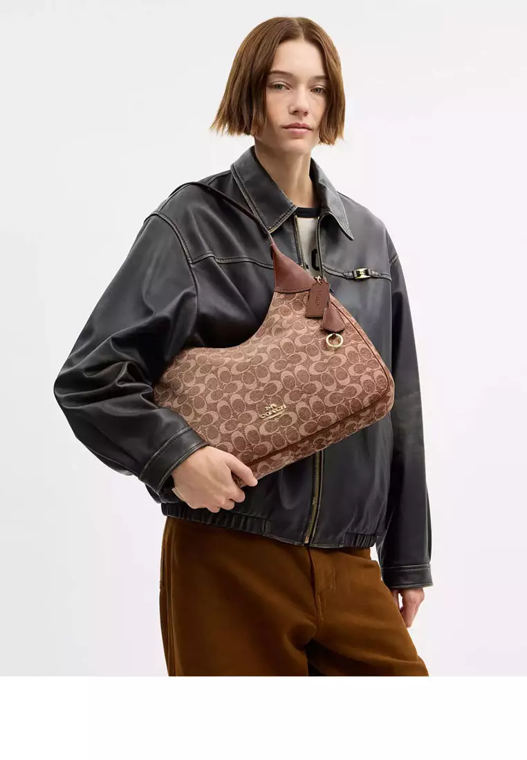 Ella Shoulder Bag In Signature Chenille