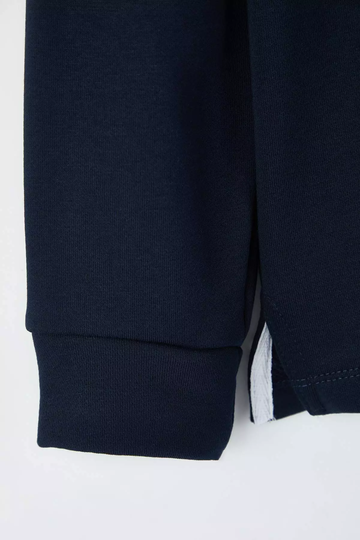 Navy Blue New Oversize/Wide Cut Collar Woven Polo Collar Sweatshirt Tmnaw26Sw00012