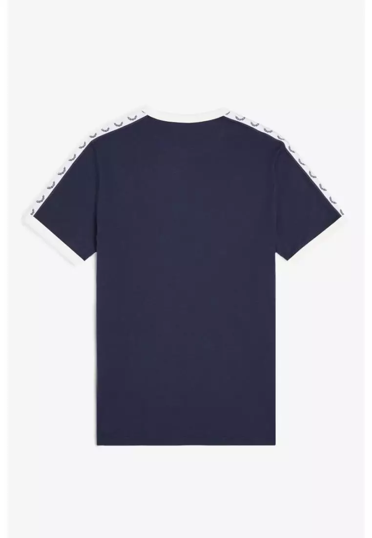 Fred Perry M4620 Taped Ringer T-Shirt (Carbon Blue)