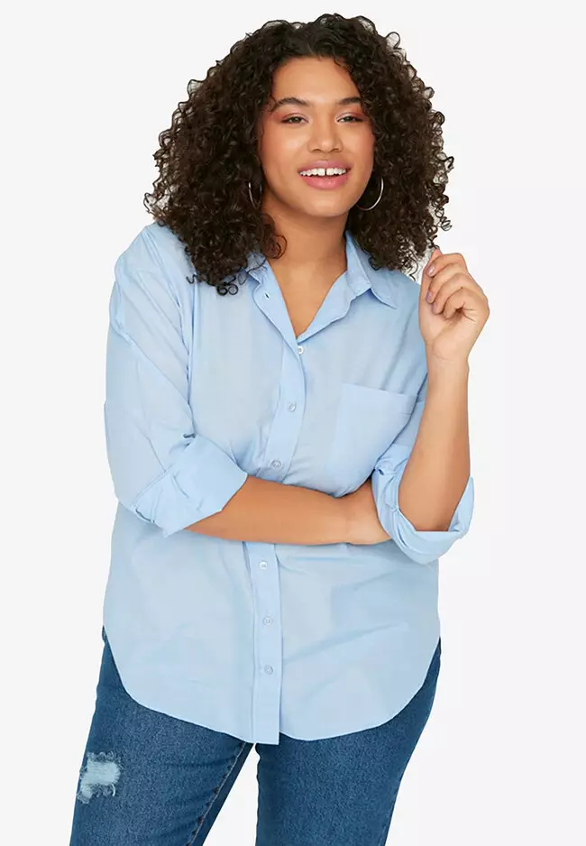 Casual plus on sale size shirts