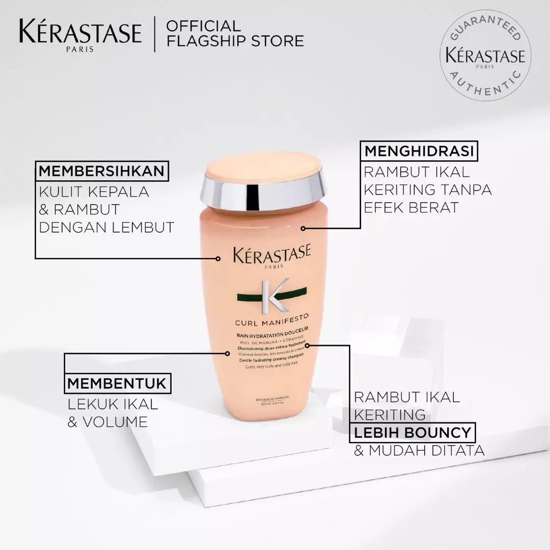 Kerastase Bain Curl Manifesto 250ml – Shampo Rambut Keriting & Ikal
