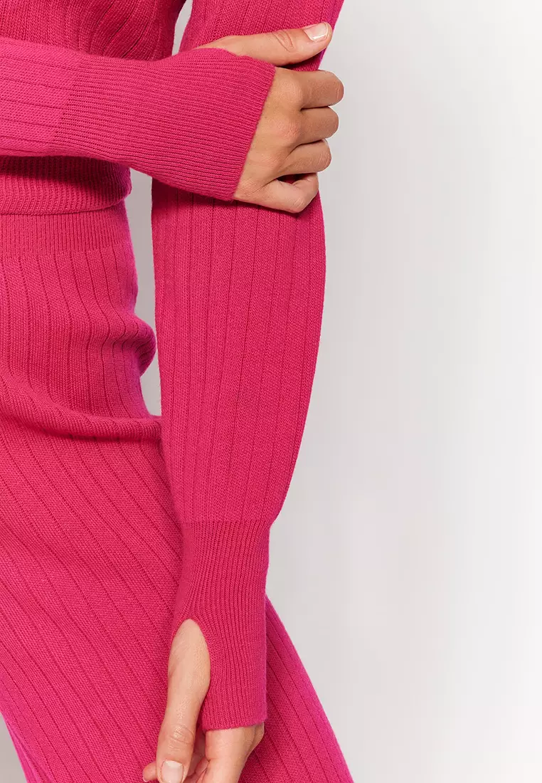 Crop Sweater Top and Pants Set