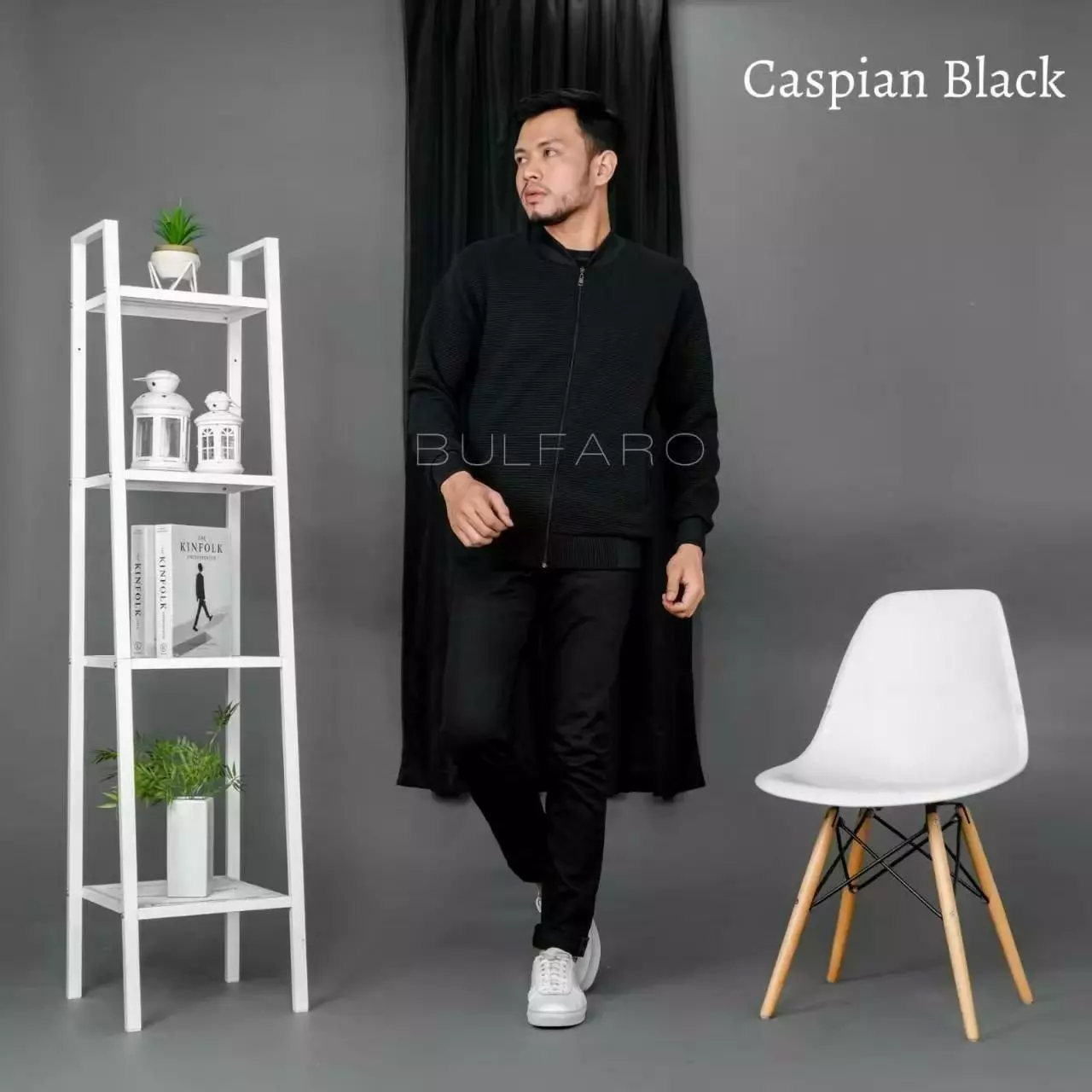 BULFARO Jaket Caspian Cotton Fleece - Black
