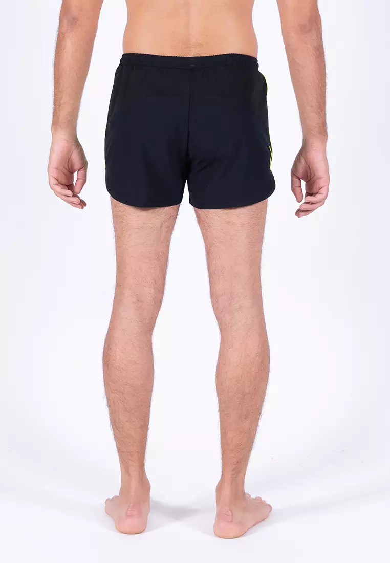 Amnig Men Aery 2" Running Shorts (Black)