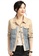 A-IN GIRLS blue and beige Fake Two Piece Denim Jacket E9BB2AAAAEA176GS_1