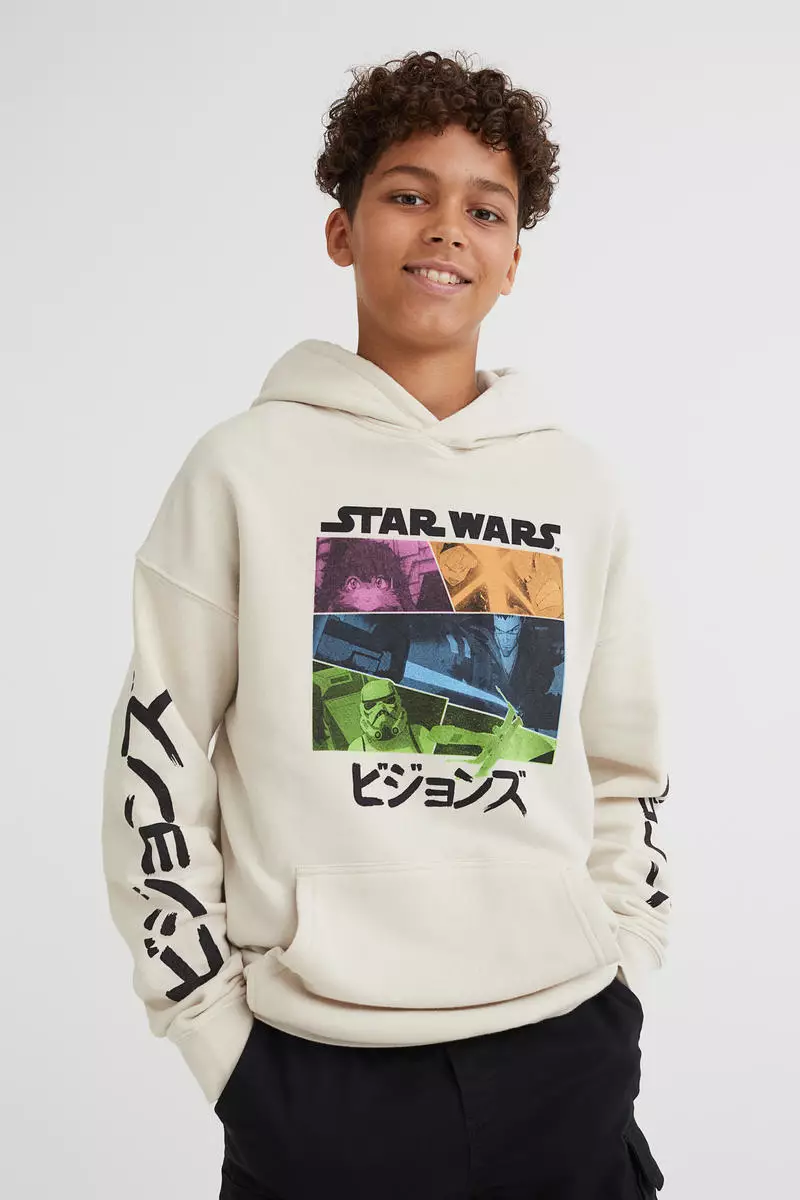 Buy Hu0026M Oversized printed hoodie Online | ZALORA Malaysia