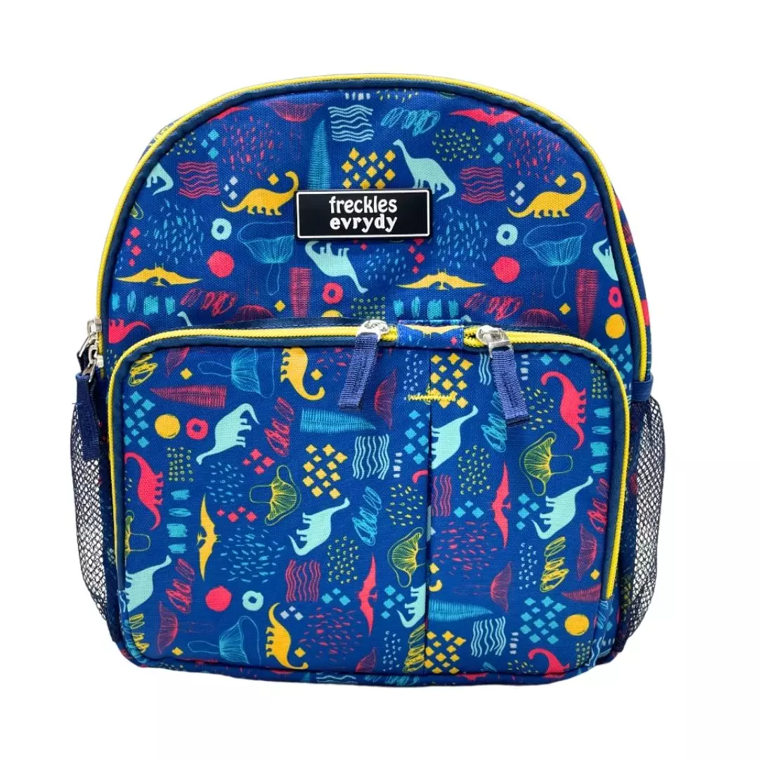 Bundling Freckles Evrydy Backpack Kids & Junior Dino Blue - Tas sekolah anak couple