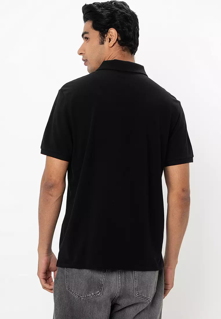 Monogram Pique Polo Shirt - Calvin Klein Jeans
