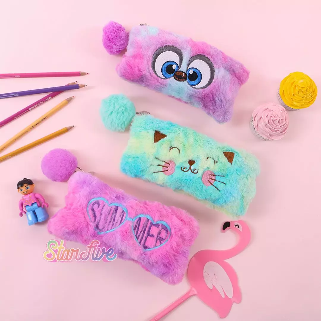 TEMPAT PENSIL BONEKA FUR STARFIVE - CAT