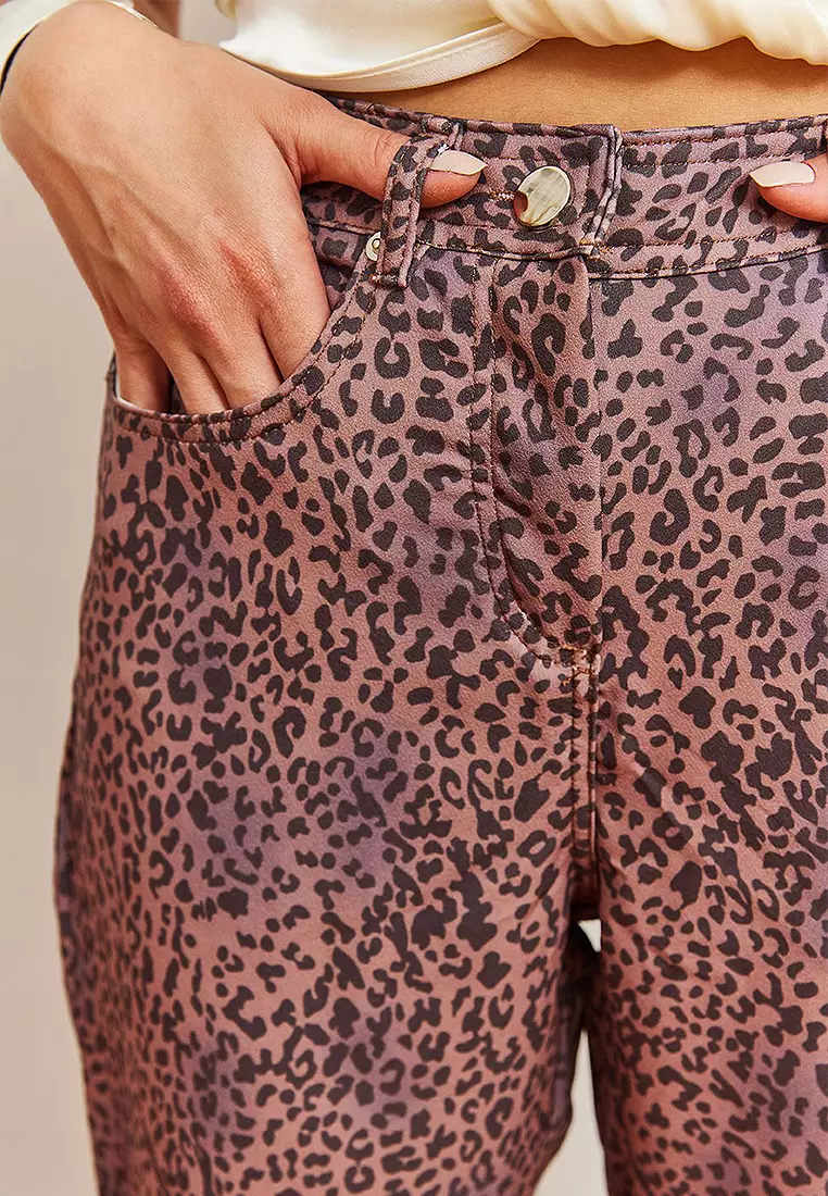 Leopard Print Jeans
