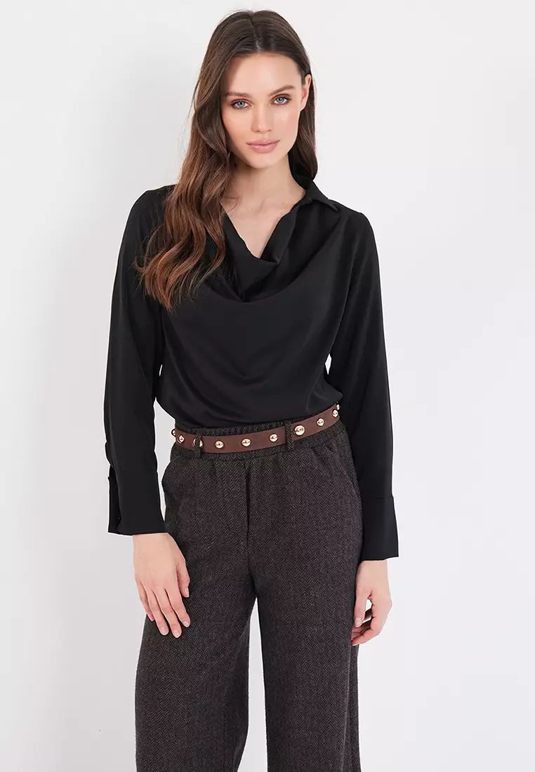Cowl Collar Blouse