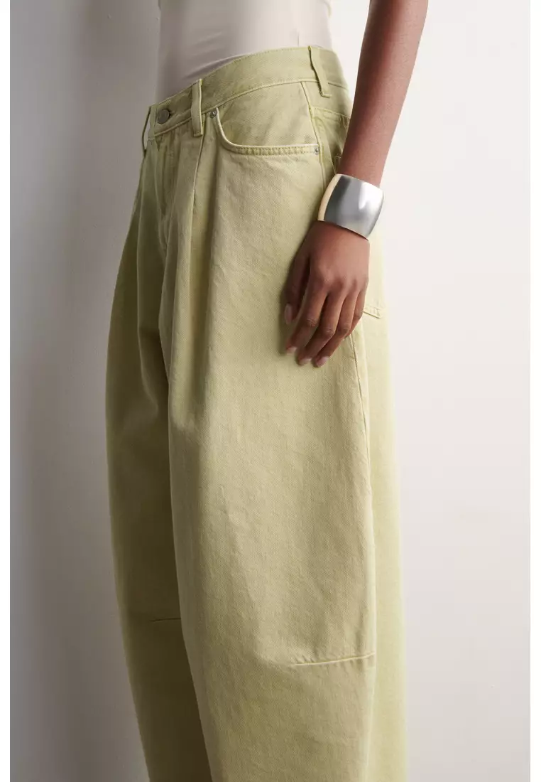 TWINE BARREL-LEG JEANS