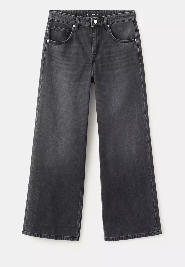 Mid-Rise Straight Jeans