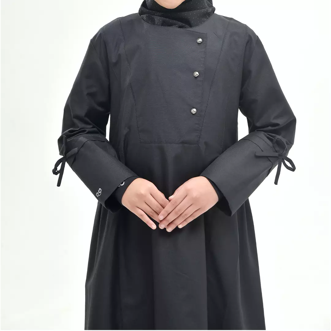 Rabbani - Dress Muslim Anak Perempuan Bani Batuta Couple Sarang Daneswara Exclusive - Black