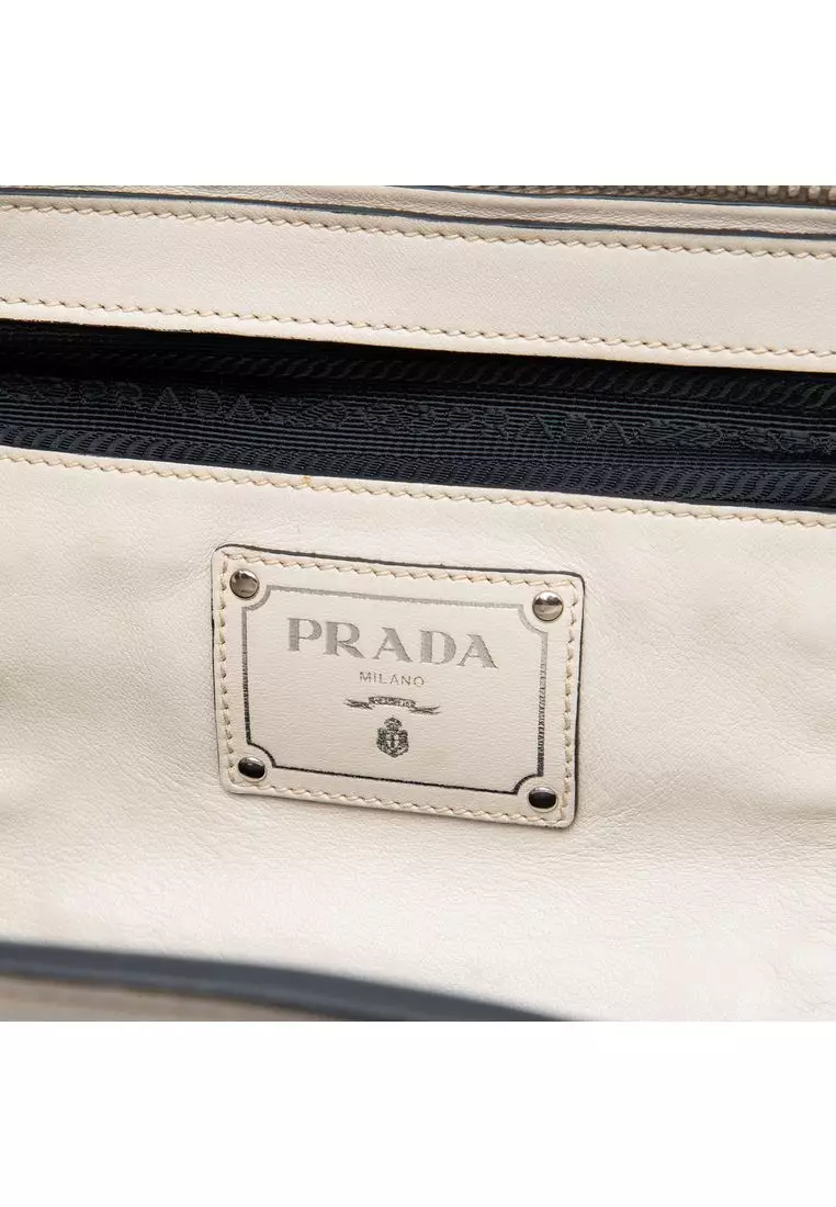 Pre-Loved Prada Soft Calf Convertible Shopping Tote