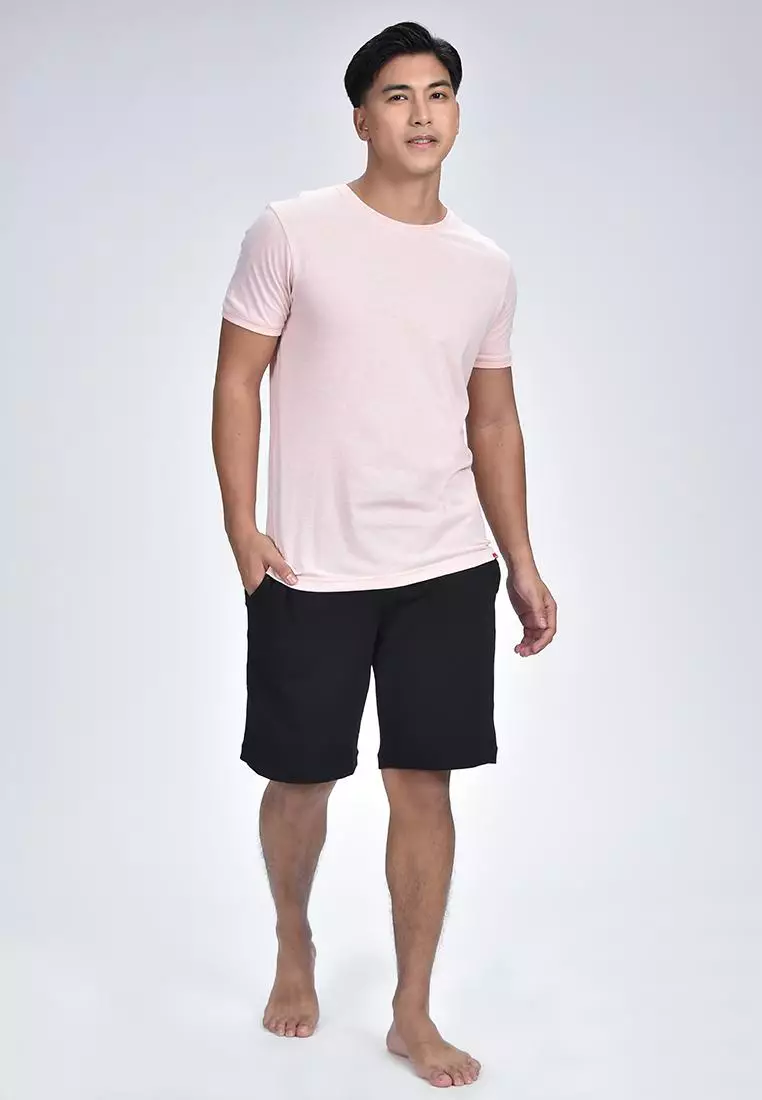 Men's Cuffed Round Neck Shirt