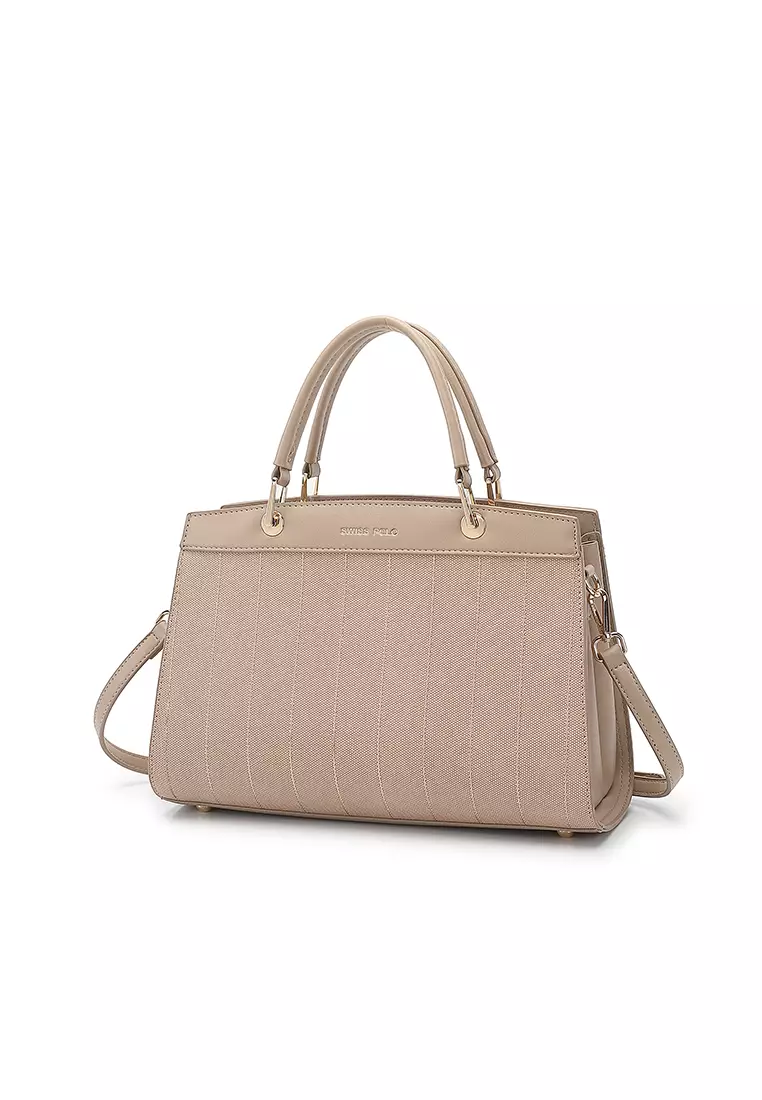 Women's Top Handle Bag / Sling Bag / Crossbody Bag / Shoulder Bag (手拿袋 / 斜孭袋 / 單肩包) - 棕色