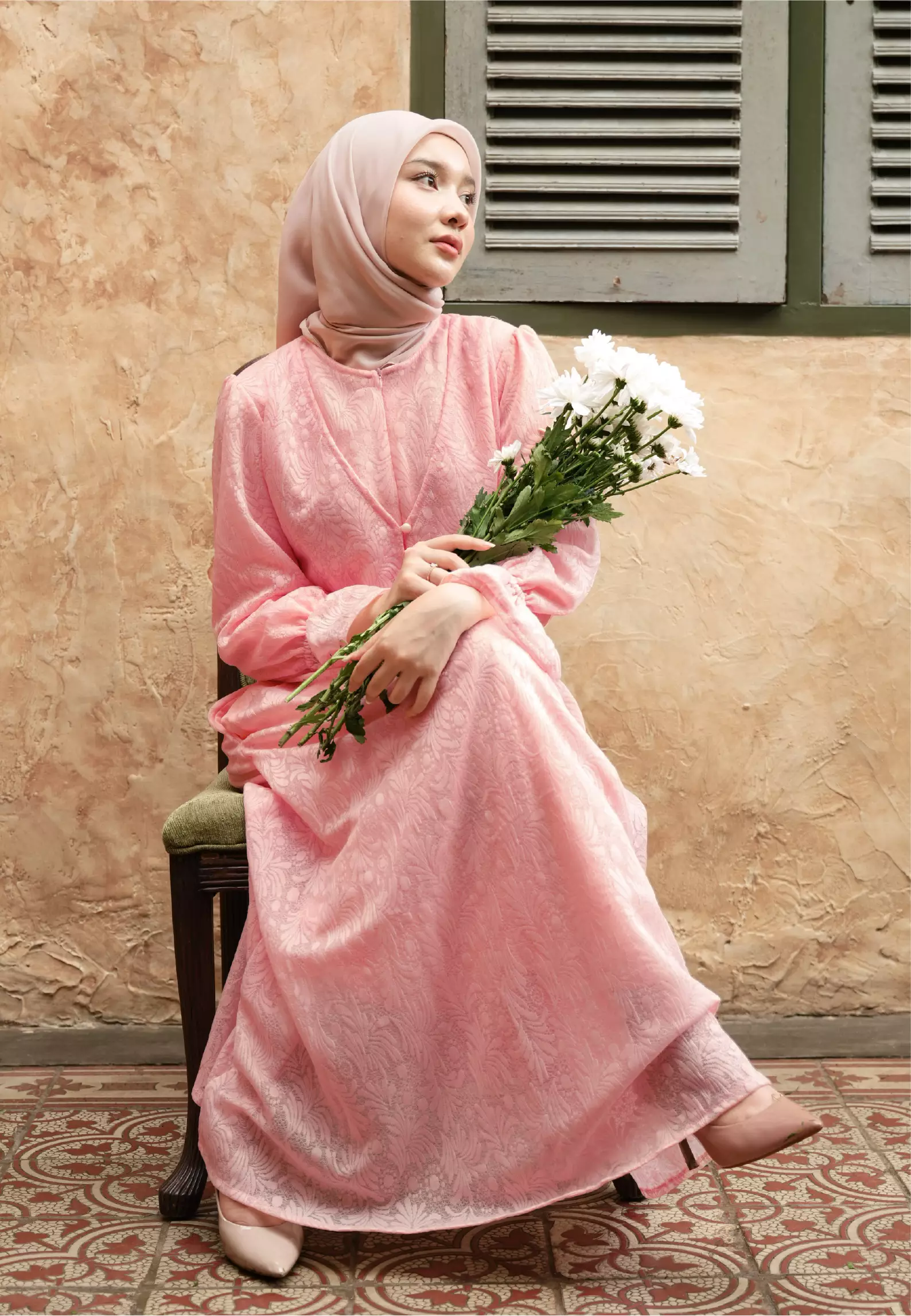 Dahlia Dress - Peony