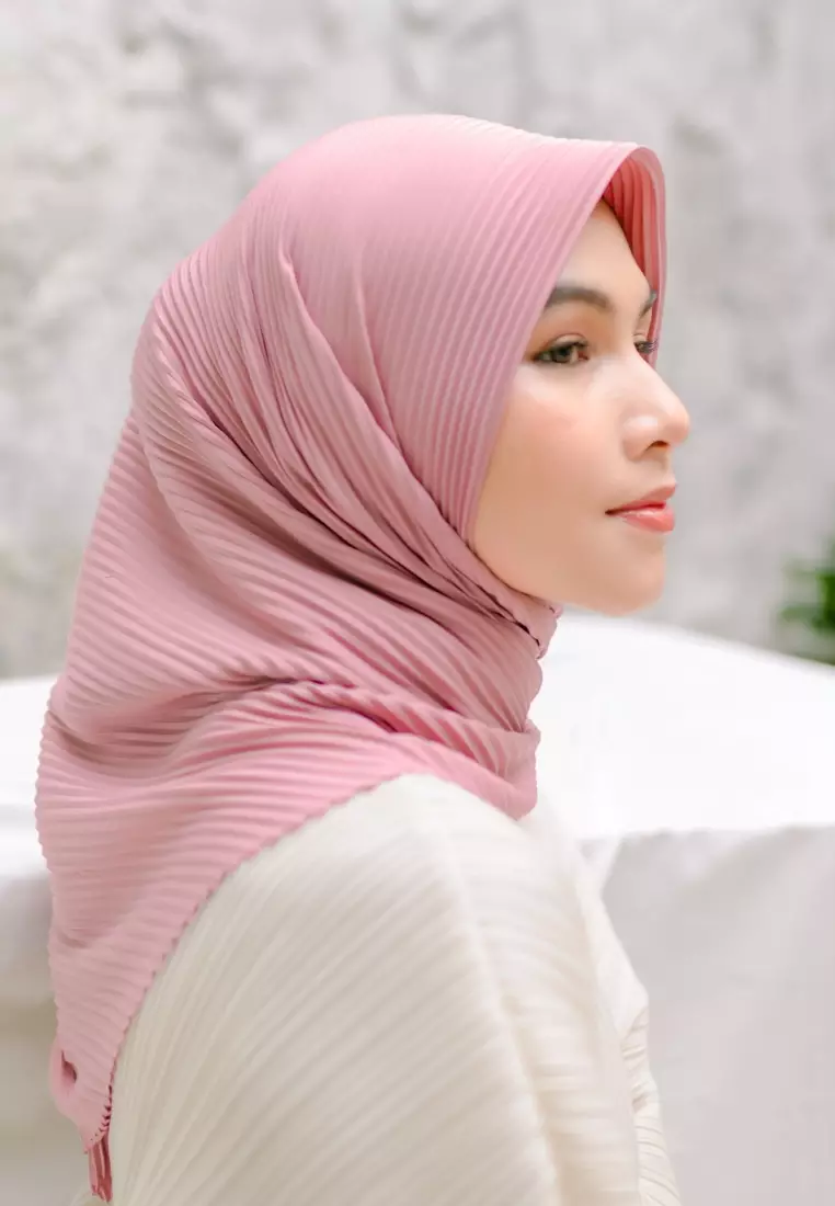 Geya Pleats Square Mauve Glow