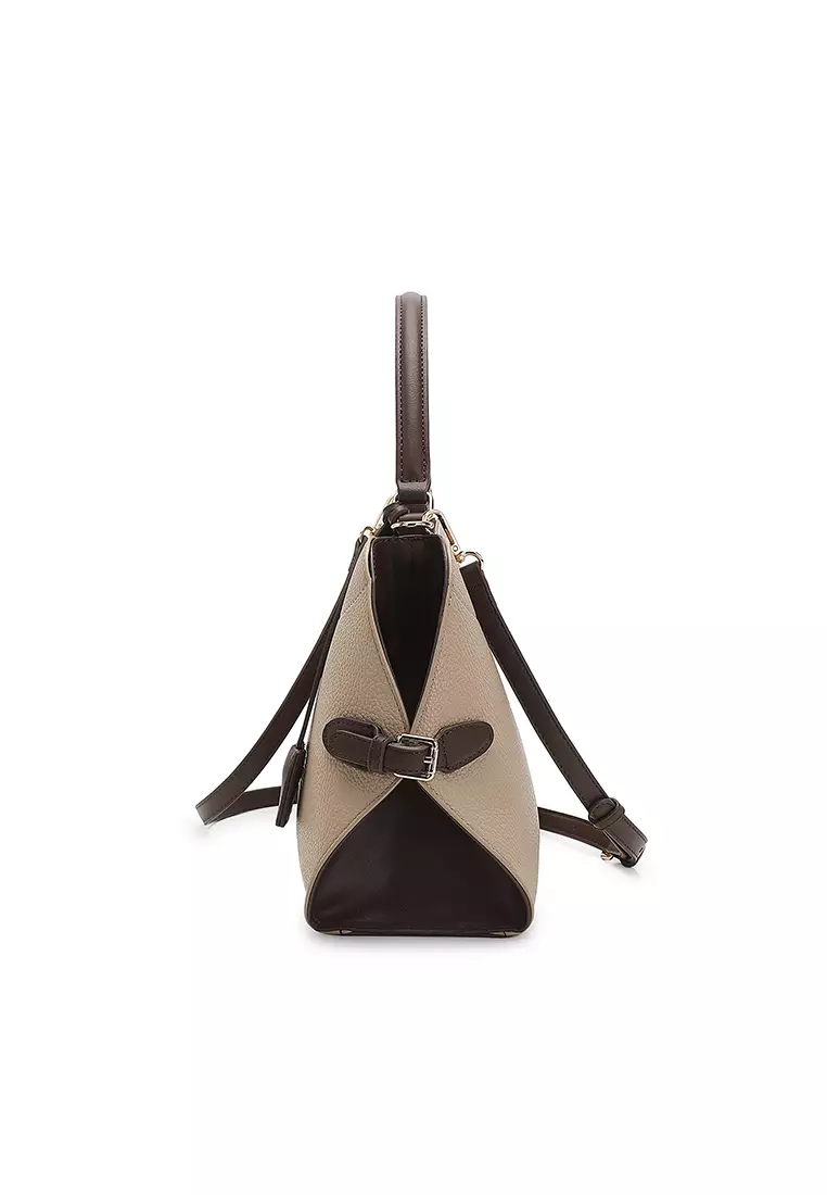 Women's Top Handle Bag / Sling Bag / Crossbody Bag / Shoulder Bag - Khaki / Coffee