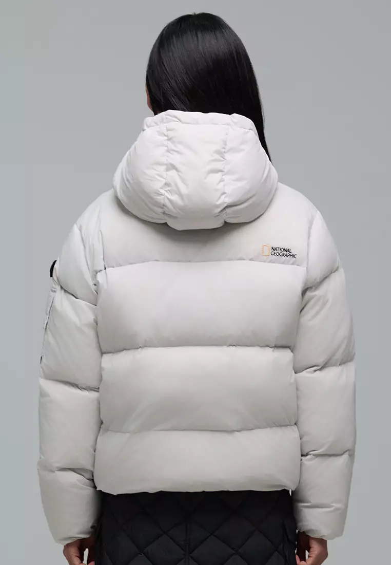 Women's GOLDEN MOLE Cropped Hooded Down Jacket