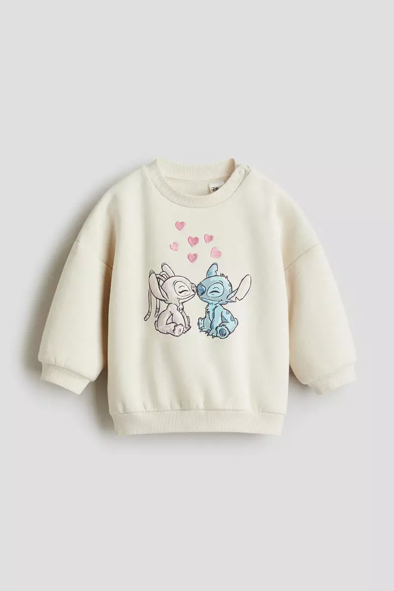 Printed brushed-inside sweatshirt