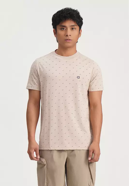 Regular Fit T-Shirt with All Over Print