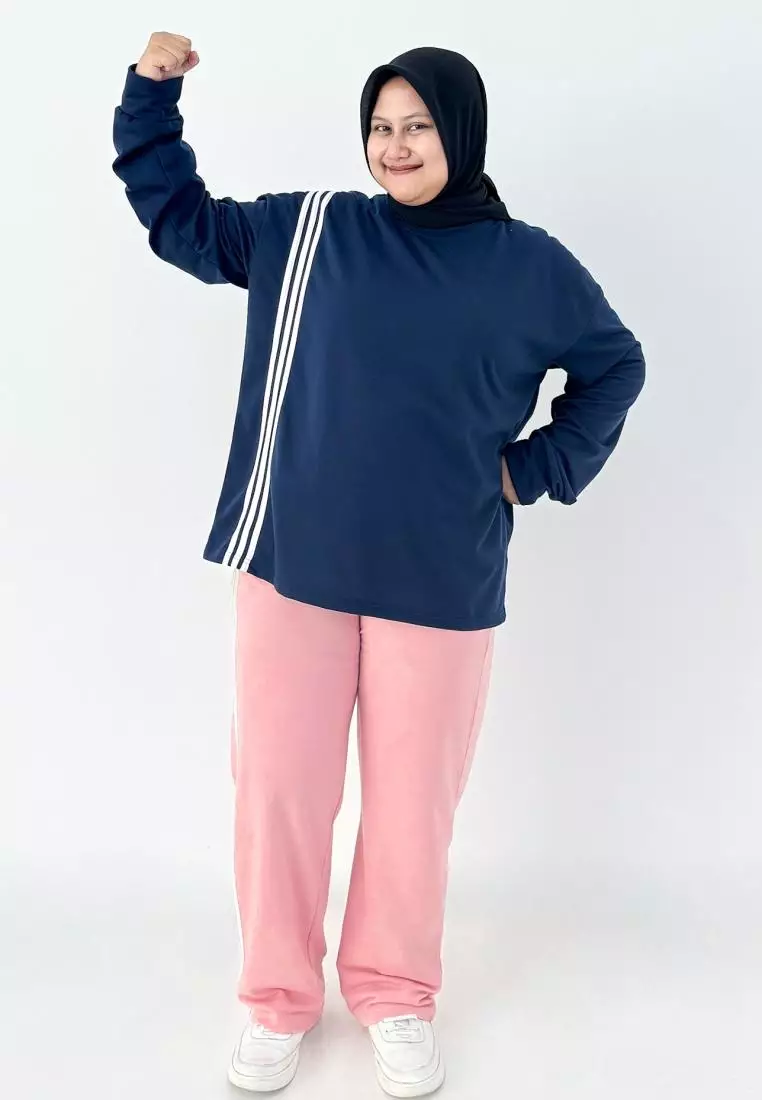 Set Sporty Alena (Setelan Training Olahraga) Bigsize fit BB 110 kg