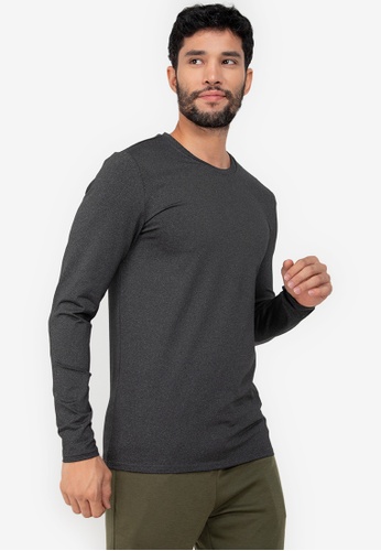 ZALORA ACTIVE black Long Sleeve T-Shirt 16940AA6145359GS_1