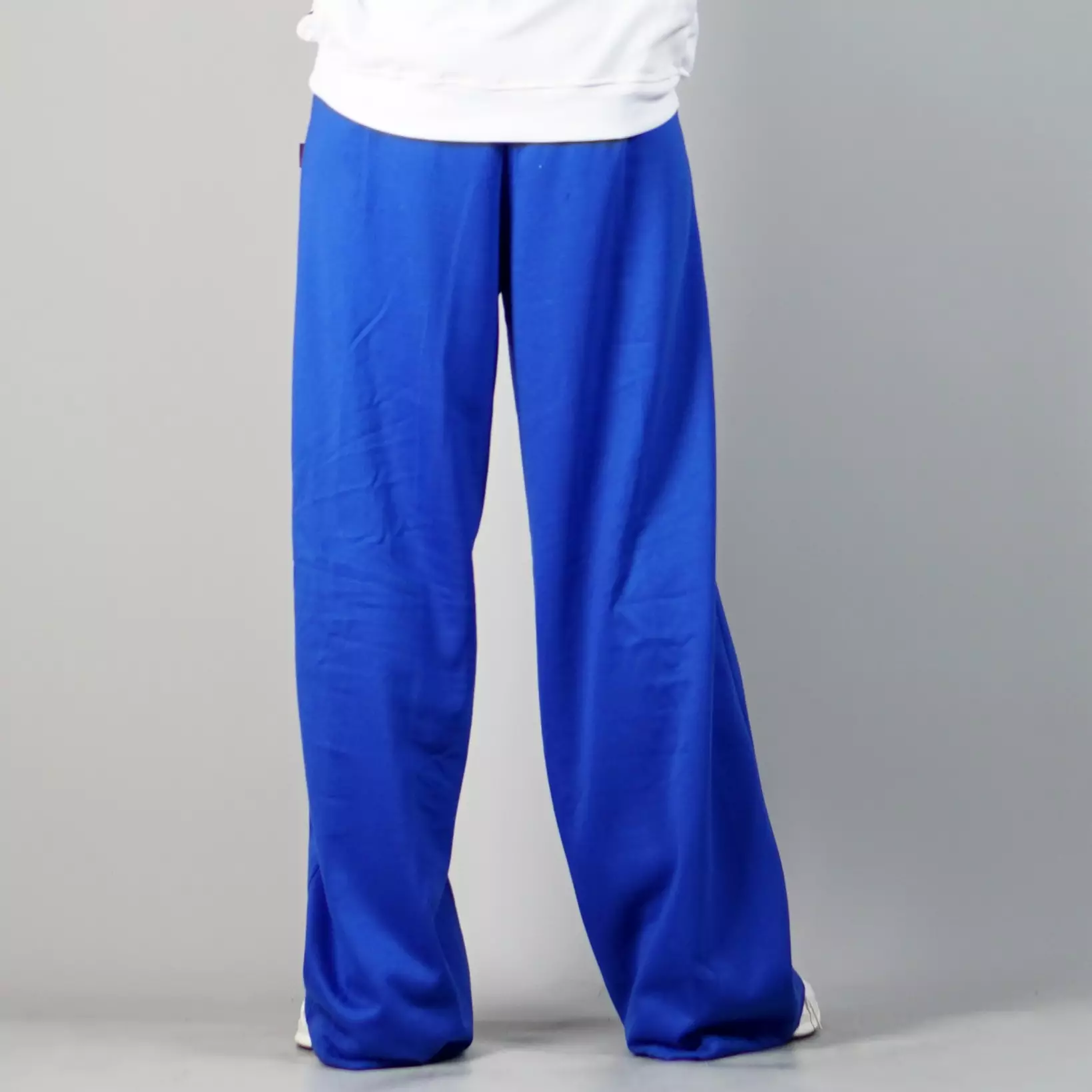JENNIE Loose Pants Wanita Celana Loose Fit Sweatpants - BIRU