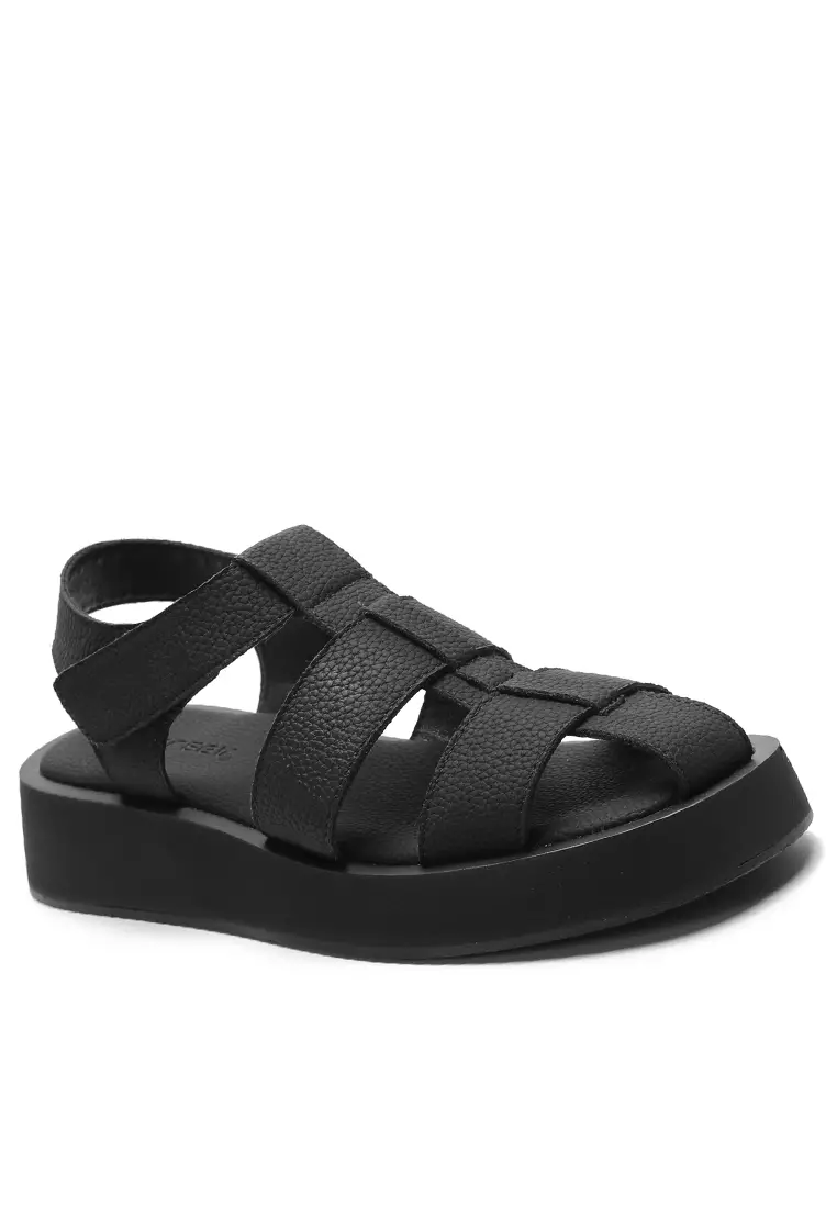 Synthetic leather sales sandals