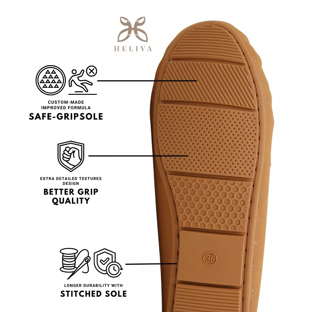 Heliva Elysia Loafers Slip On Bow Shoes